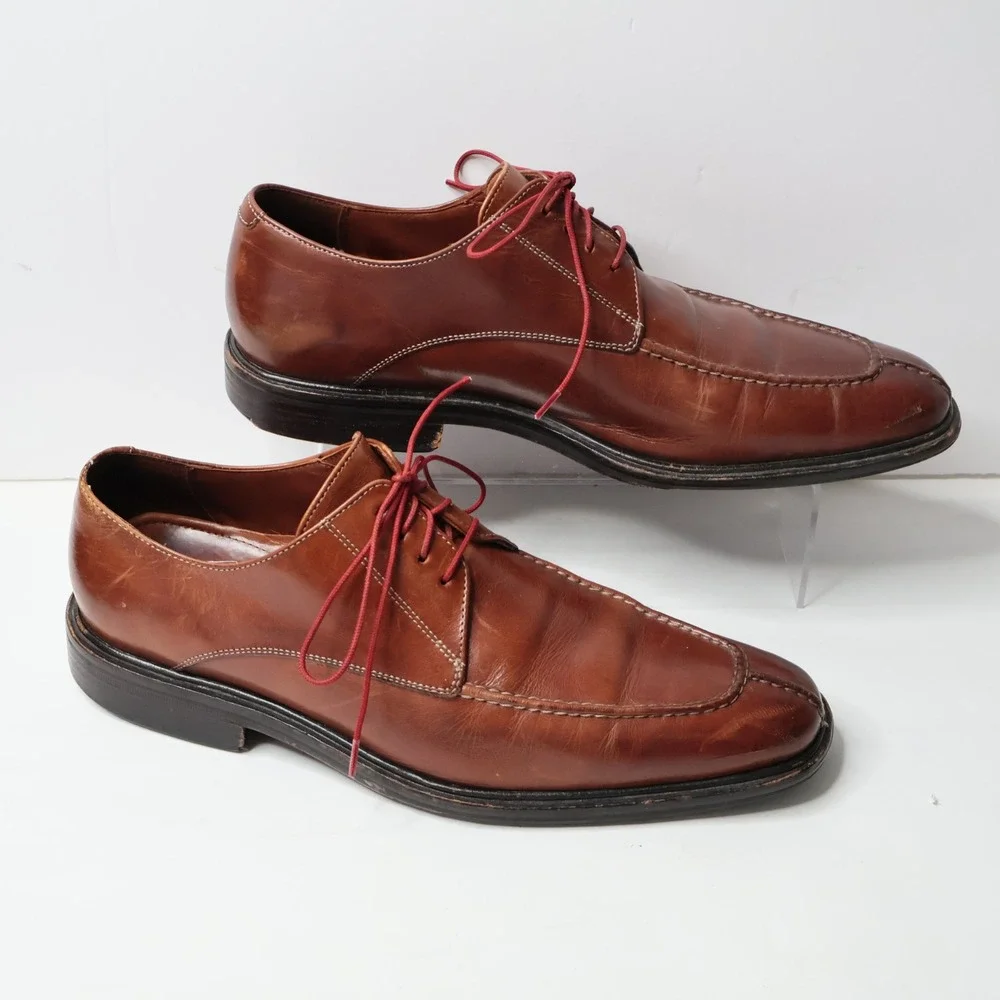 Cole Haan Nike Air Mens Brown Leather Split Toe Derby Dress‎ Shoes Size 9 M